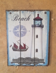 Bild maritim Beach ca. 29 x 39 x 2 cm
